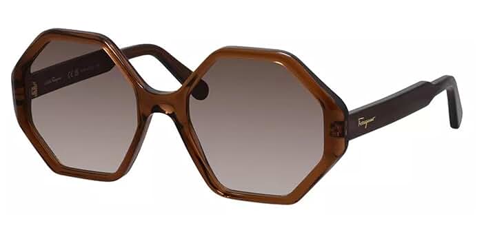 Salvatore Ferragamo SF 1070S 210 Crystal Brown Acetate Round